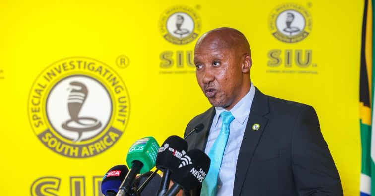 SIU Head Leonard Lekgetho during a media briefing.