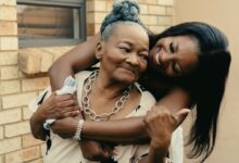 TikTok content creator Karabo Moloi shares a warm embrace with her grandmother, affectionately known as Gogo, whose death she announced in an emotional social media post. Photograph: TikTok/@k_moloi