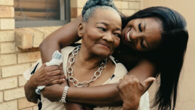 TikTok content creator Karabo Moloi shares a warm embrace with her grandmother, affectionately known as Gogo, whose death she announced in an emotional social media post. Photograph: TikTok/@k_moloi